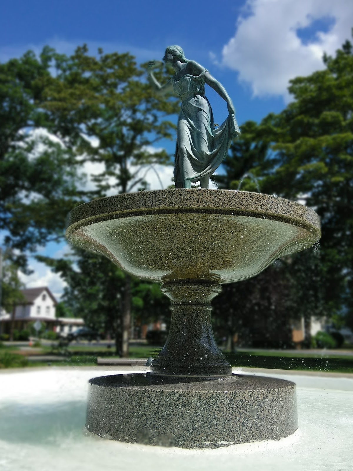 War Memorial Park cemetery grounds and headstones