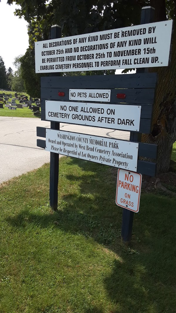 Washington County Memorial Park grounds