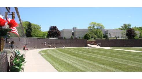 Washtenong Memorial Park cemetery grounds and headstones