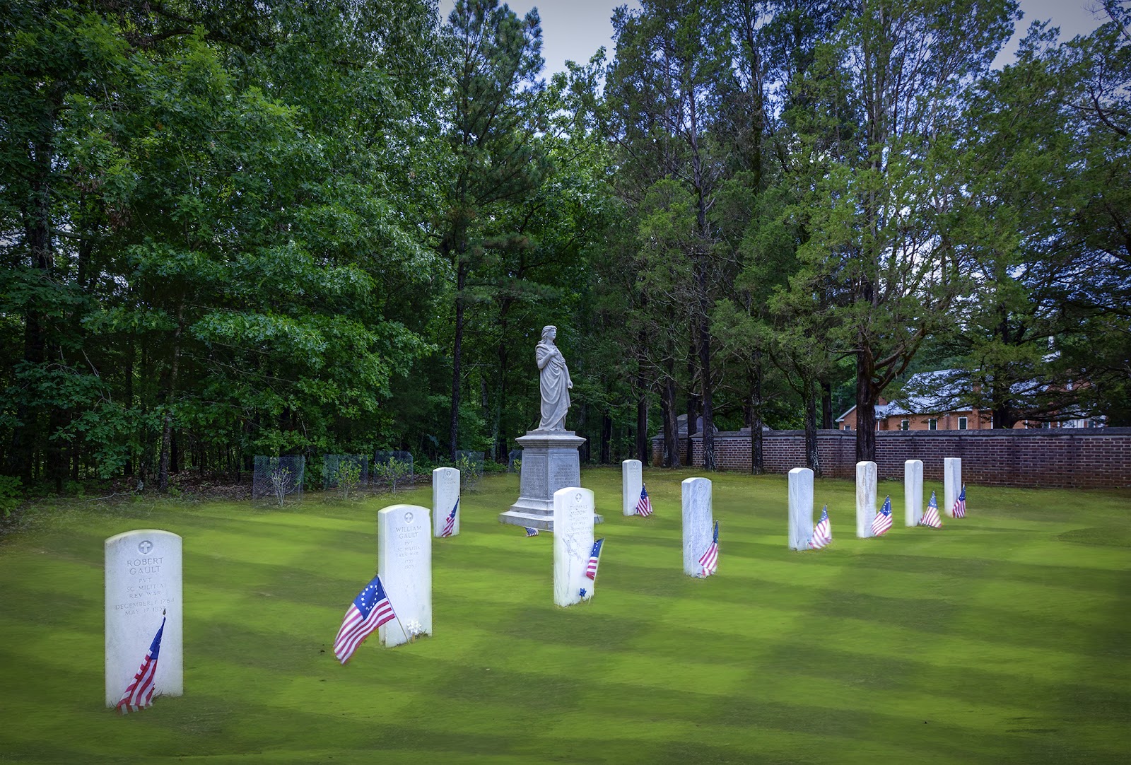 Waxhaw Cemetery cemetery grounds and headstones