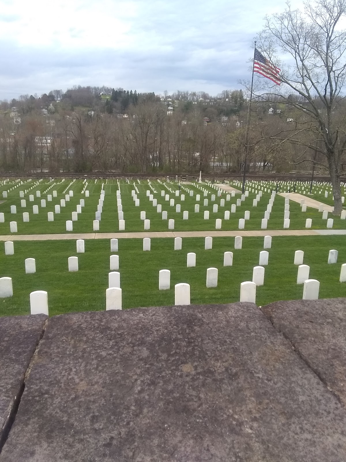 West Virginia National Cemetery cemetery grounds and headstones
