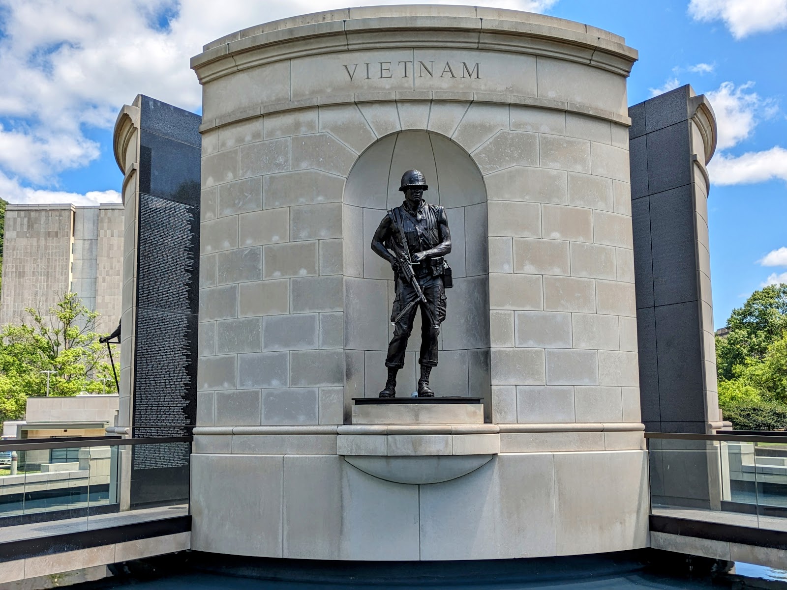 West Virginia's Veterans Memorial headstone and grounds
