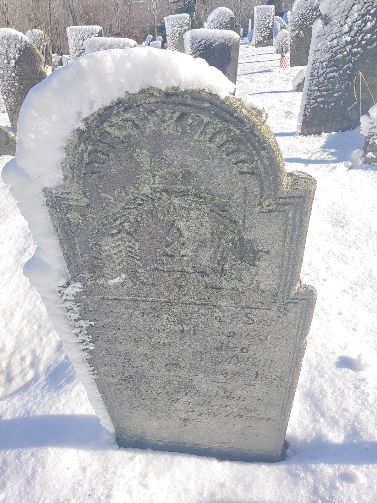 Westford Hill Cemetery cemetery grounds and headstones