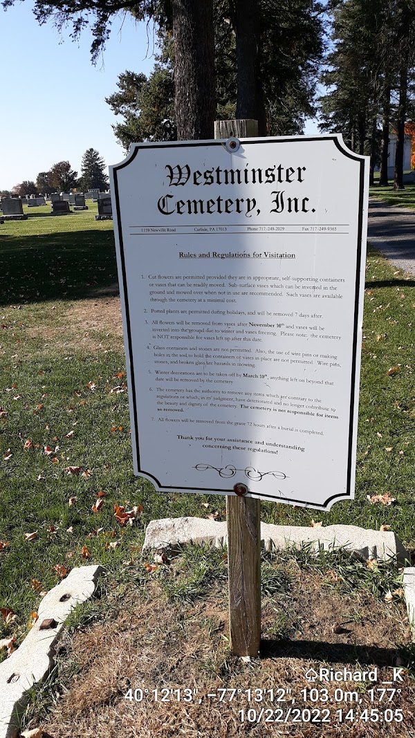 Westminster Cemetery grounds