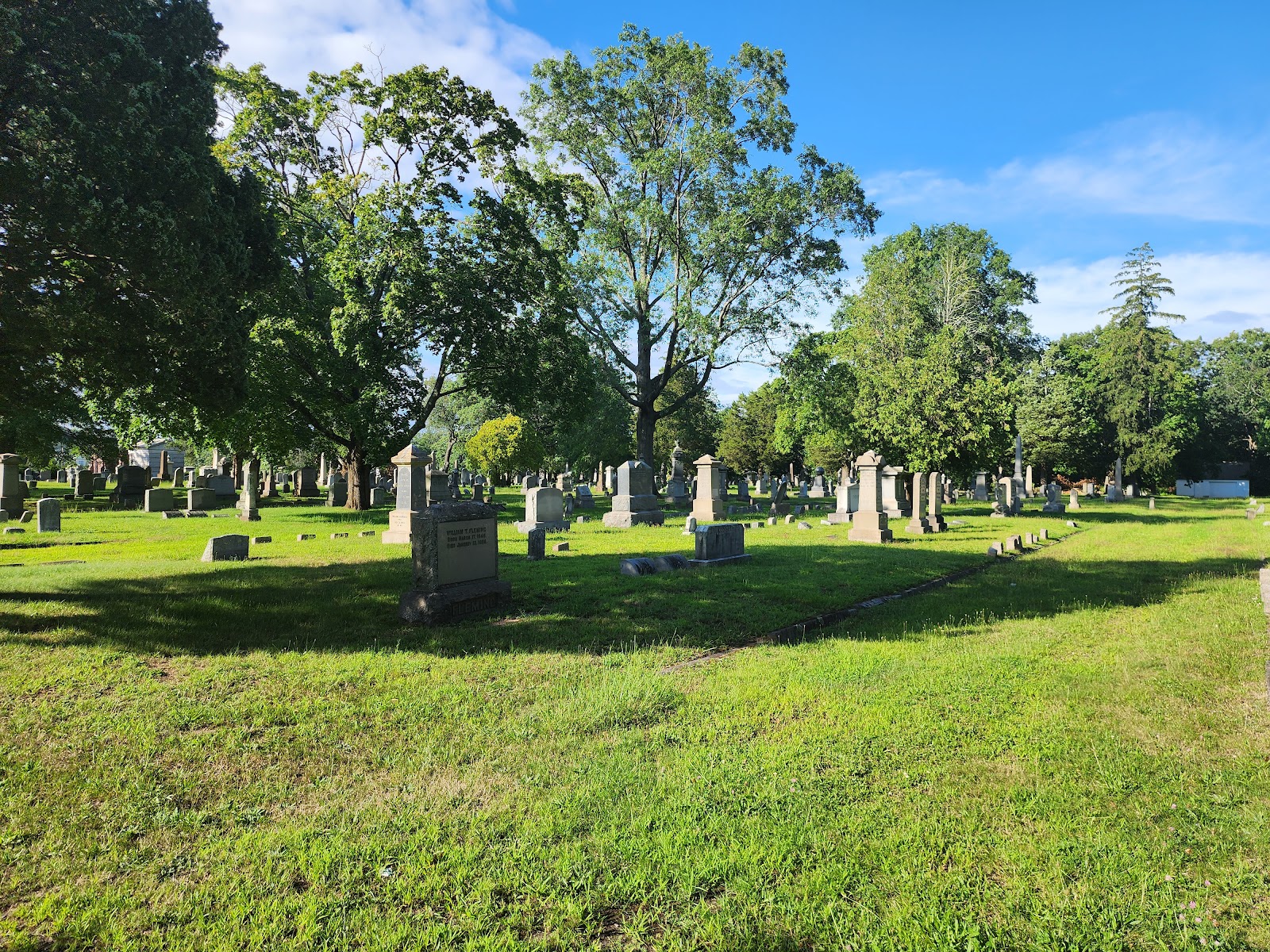 Westville Cemetery cemetery grounds and headstones