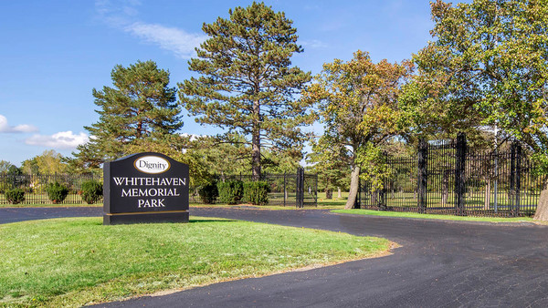 Whitehaven Memorial Park cemetery grounds and headstones