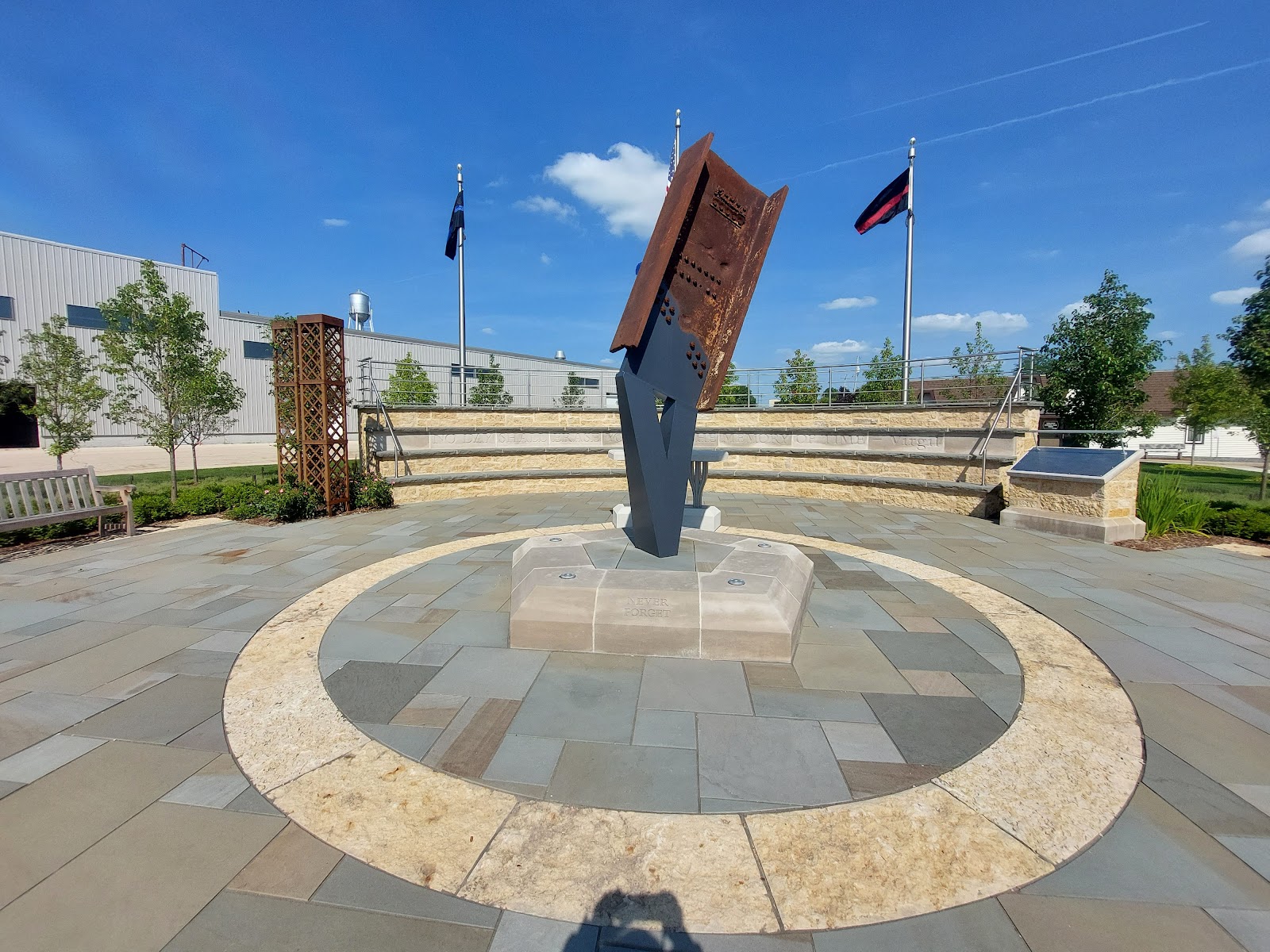 Wisconsin 9/11 Memorial headstone and grounds