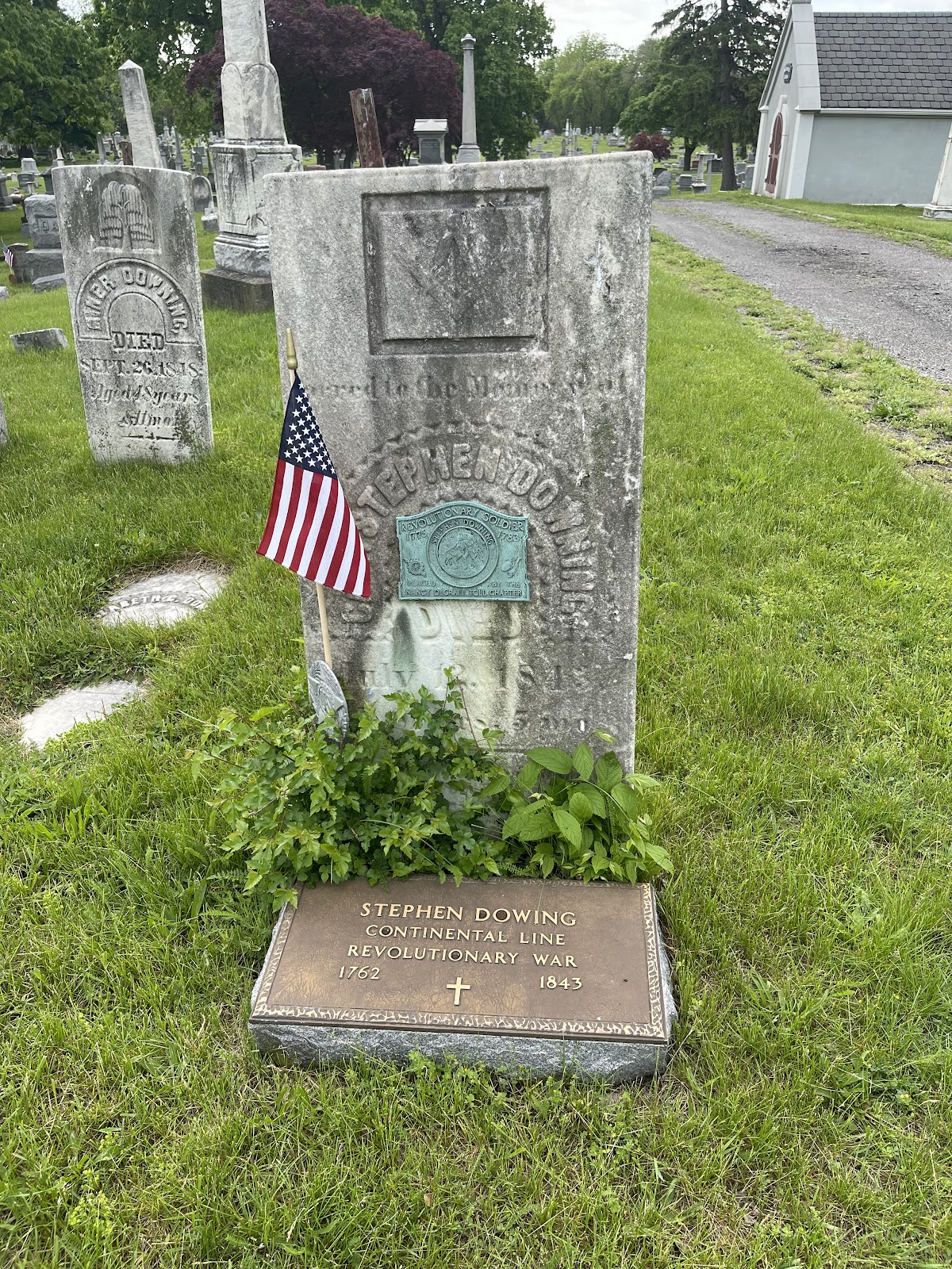 Woodland Cemetery cemetery grounds and headstones
