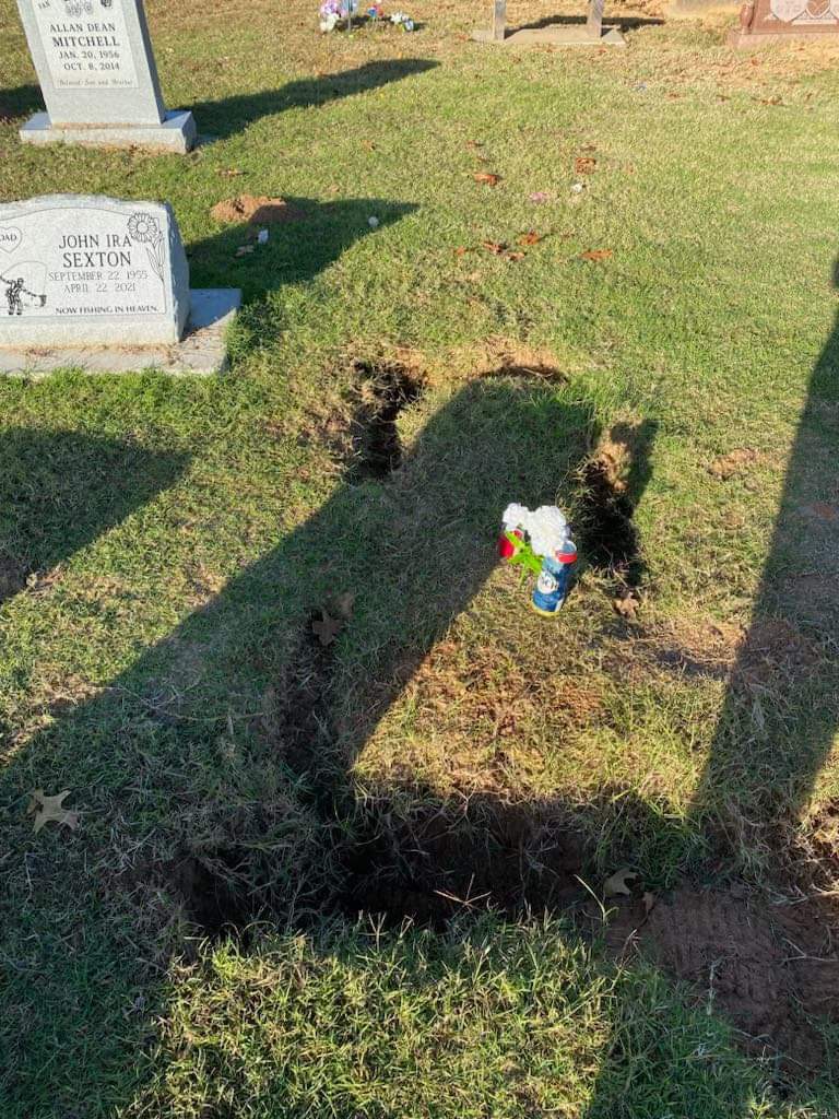 Woodland Memorial Park Cemetery headstone and grounds