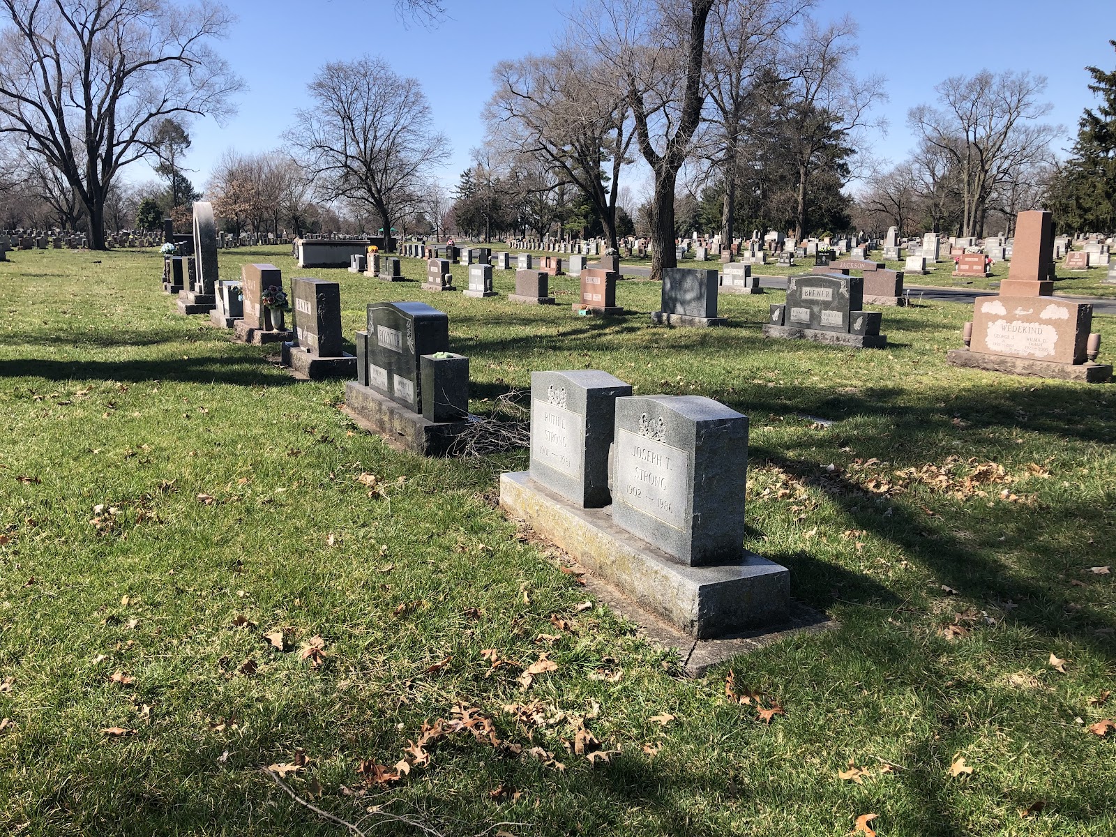 Woodside Cemetery & Arboretum cemetery grounds and headstones