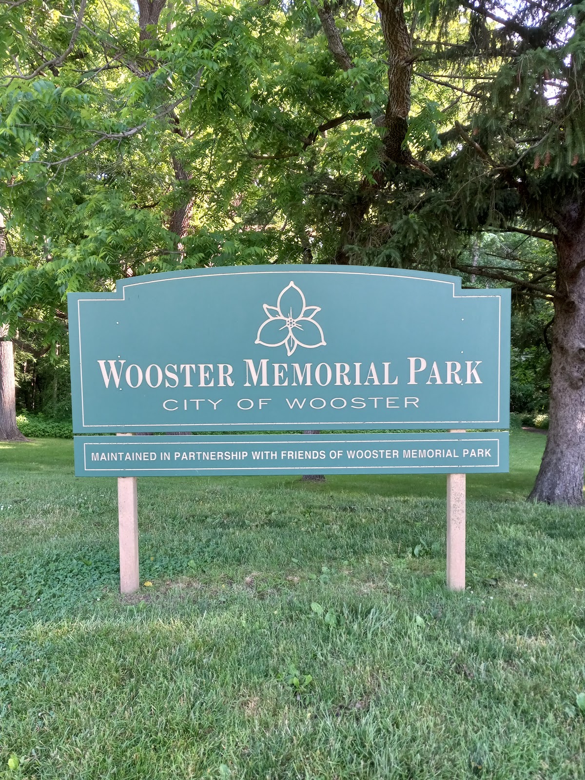 Wooster Memorial Park (formerly Spangler) cemetery grounds and headstones