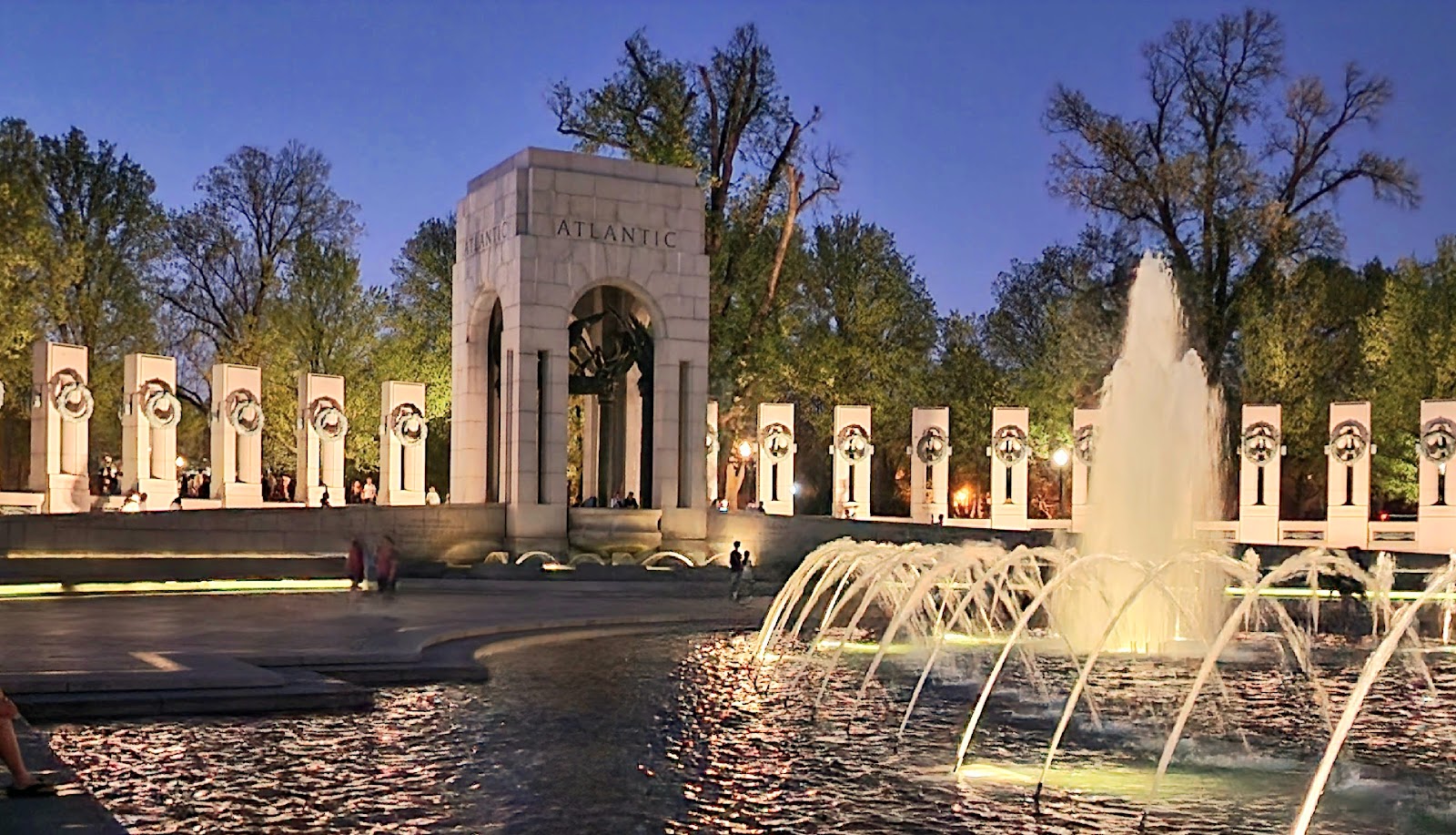 World War II Memorial cemetery grounds and headstones