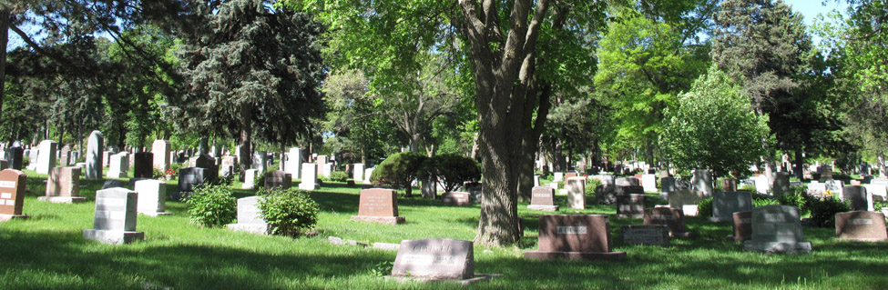 Wyuka Funeral Home & Cemetery cemetery grounds and headstones