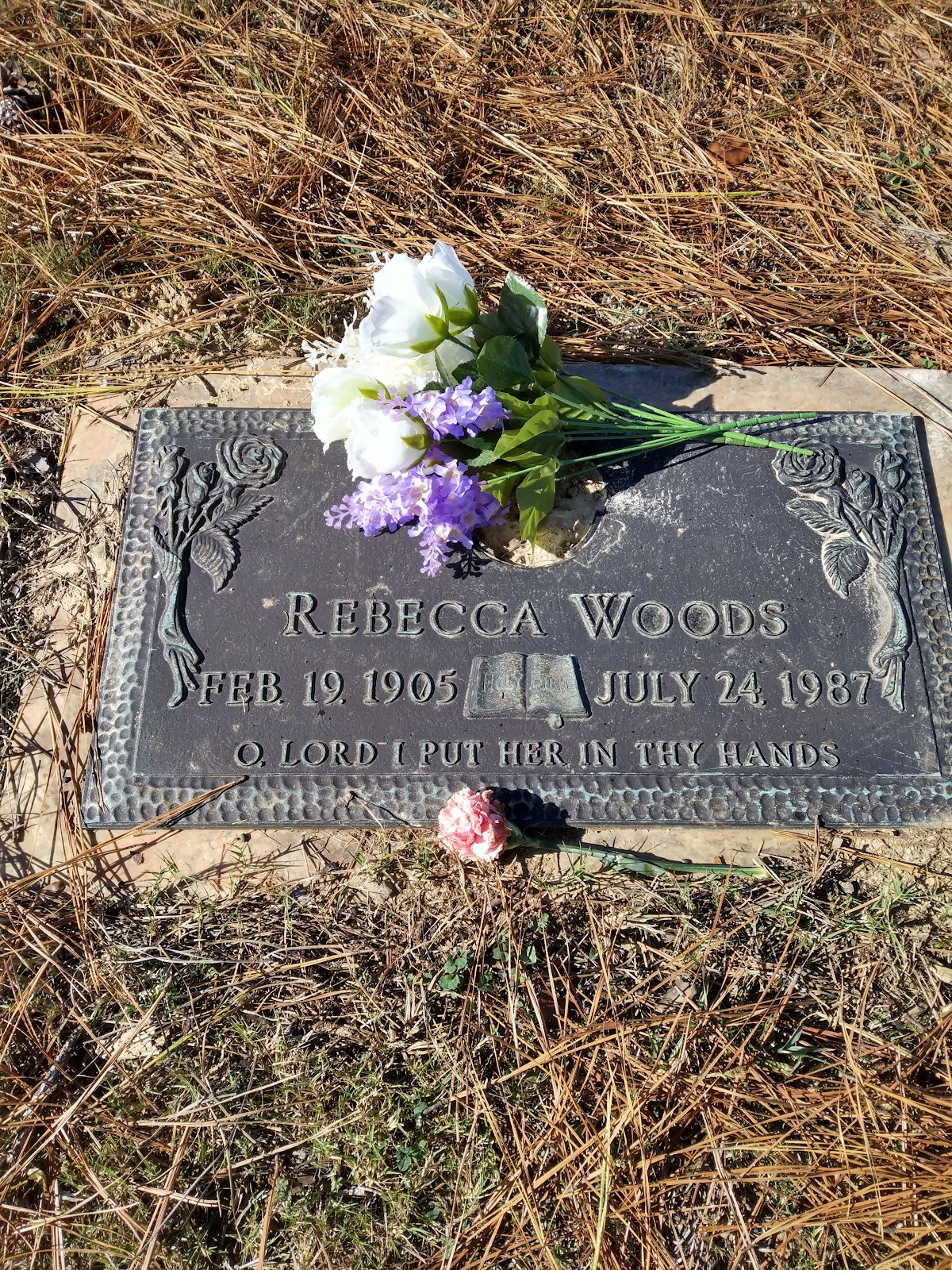 Zion Memorial Gardens headstone and grounds