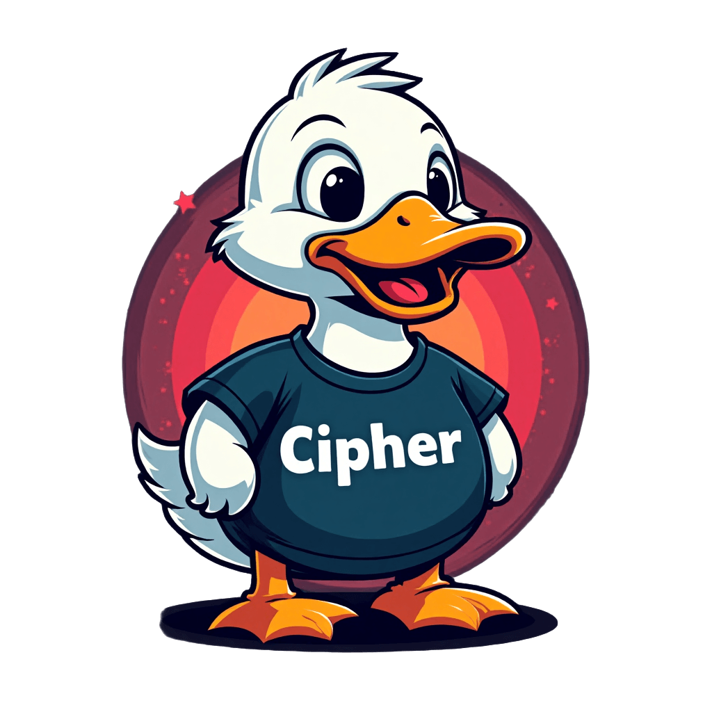 CipherDuck illustration of a secure duck