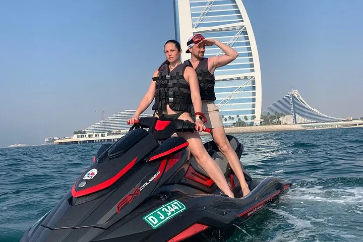 30Min JetSki Tour Burj Al Arab & Burj Khalifa Downtown Dubai - Image 2