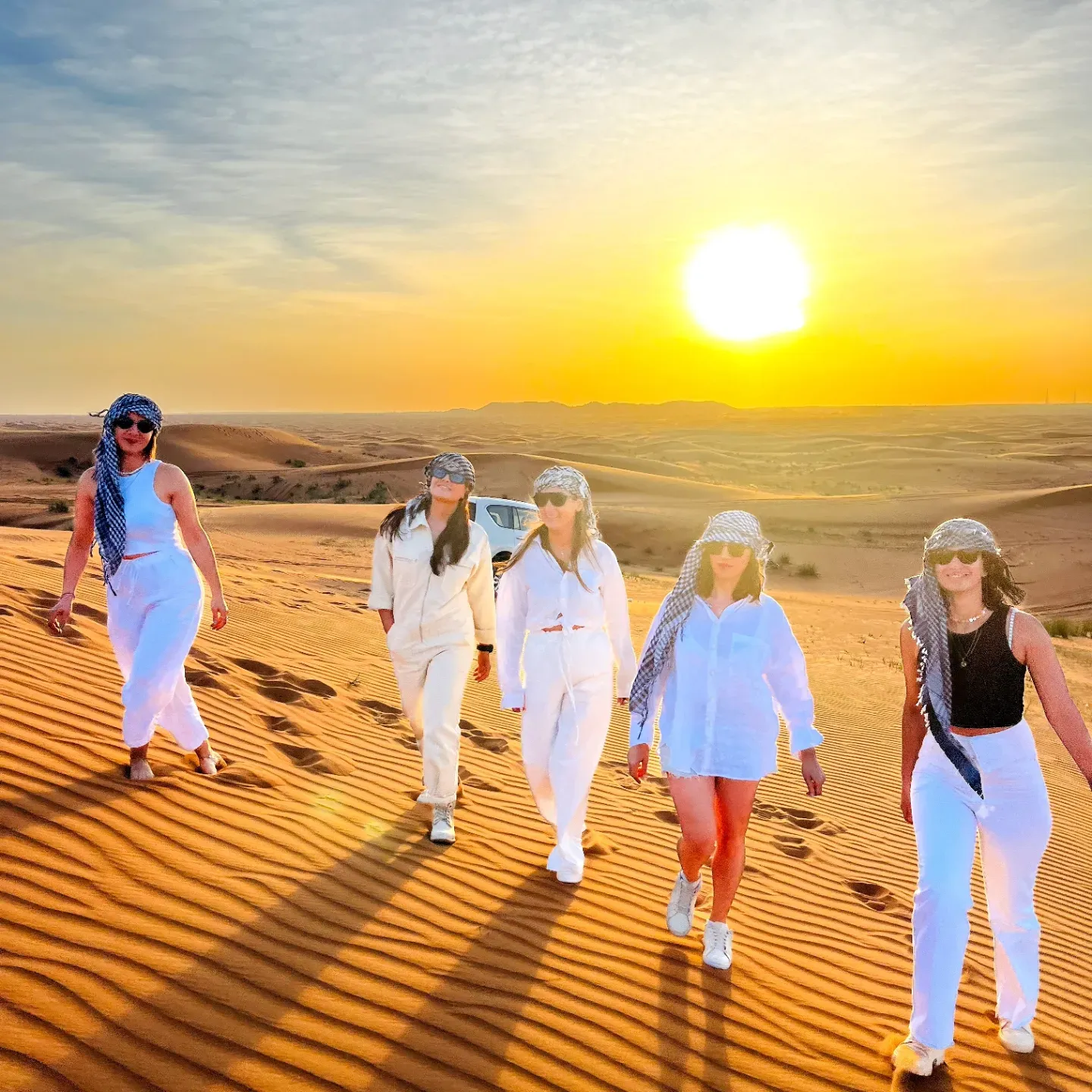 Private Evening Red Dune Safari with BBQ Dinner Camel Ride - Image 1