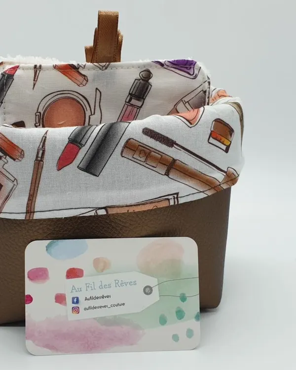 Lingettes lavables « Make up » avec panière
