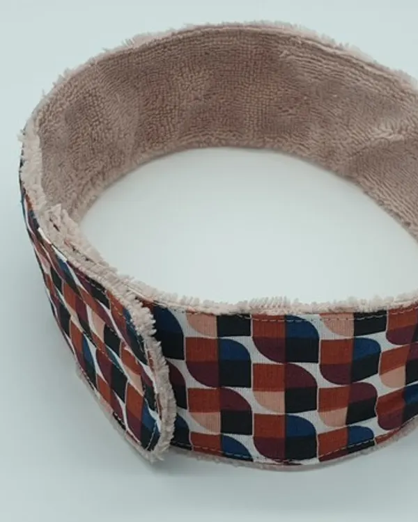 Bandeau soin du visage / bandeau maquillage « Géométrie »