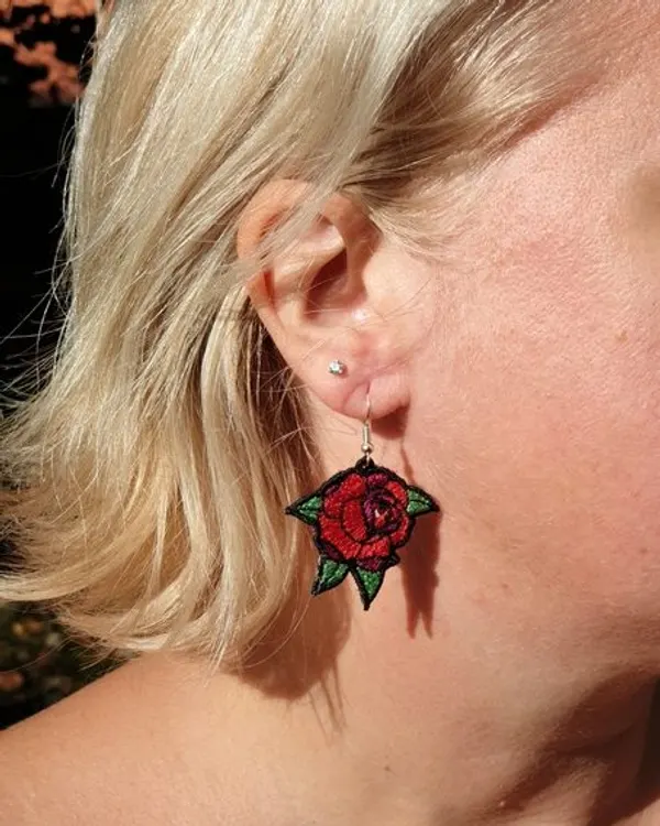 Boucles d’oreilles Rose