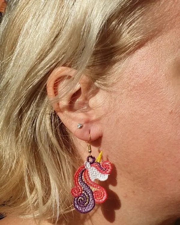 Boucles d’oreilles Licorne