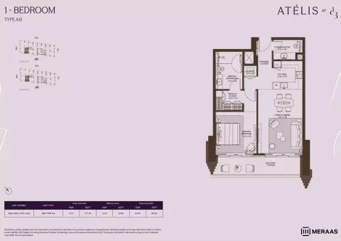 Floor plan, 1 Bed, 912 sq ft