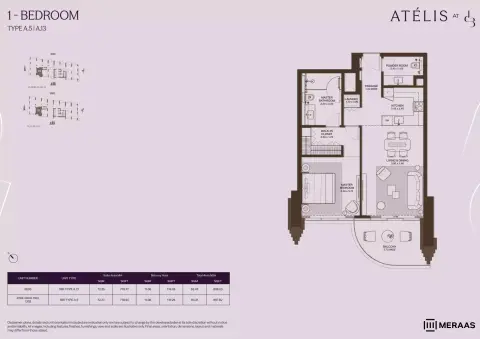 Floor plan, 1 Bed, 897 sq ft