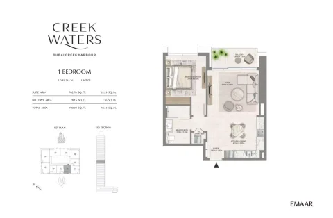 Floor plan, 1 Bed, 780 sq ft