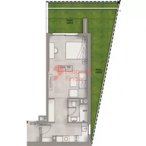 Floor plan, Studio, 0 sq ft