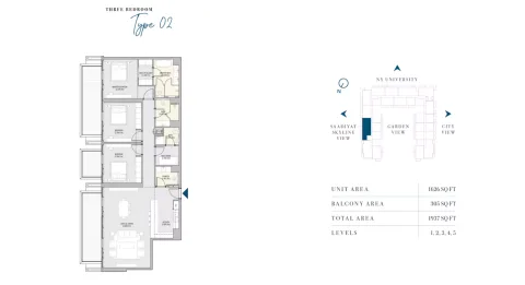 Floor plan, 3 Beds, 1,937 sq ft