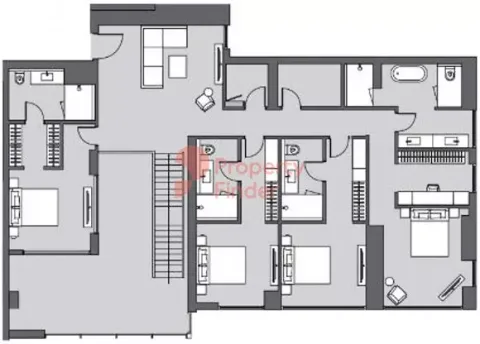 Floor plan, 4 Beds, 6,448 sq ft