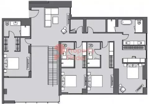 Floor plan, 4 Beds, 6,448 sq ft