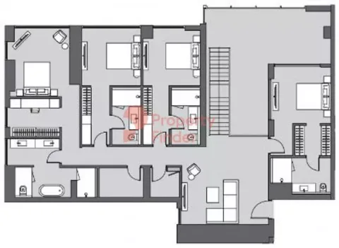 Floor plan, 4 Beds, 6,455 sq ft