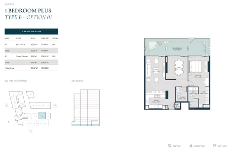 Floor plan, 1 Bed, 1,327 sq ft