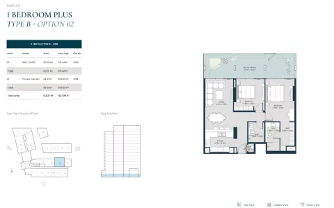 Floor plan, 1 Bed, 1,327 sq ft