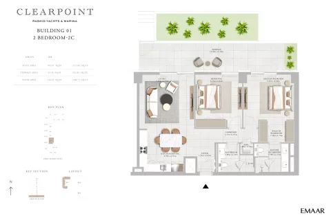 Floor plan, 2 Beds, 1,468 sq ft