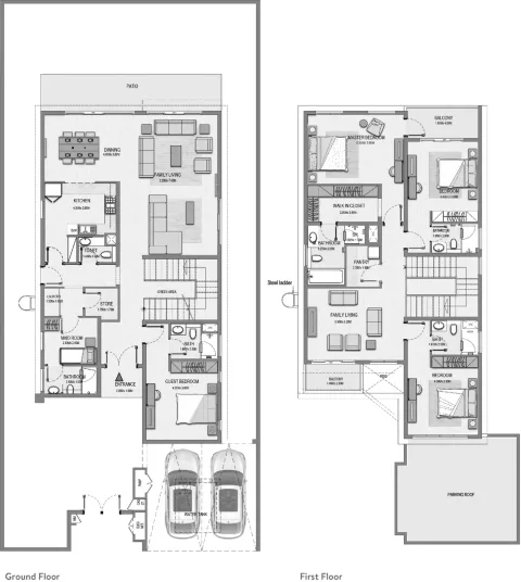 Floor plan, 4 Beds, 3,818 sq ft