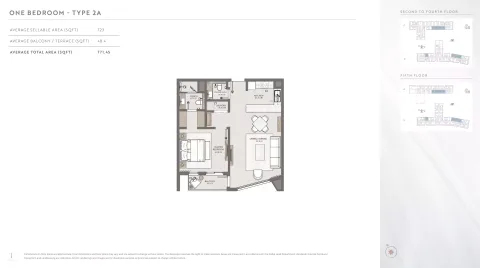 Floor plan, 1 Bed, 771 sq ft