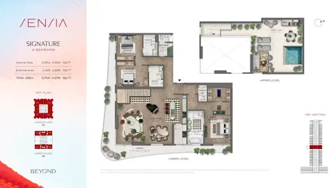 Floor plan, 3 Beds, 3,754 sq ft
