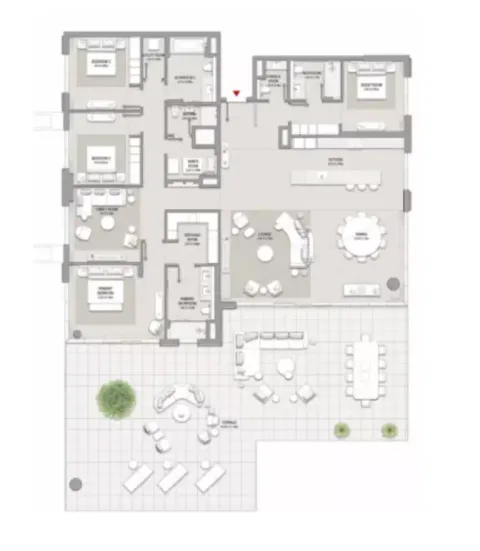 Floor plan, 4 Beds, 4,638 sq ft