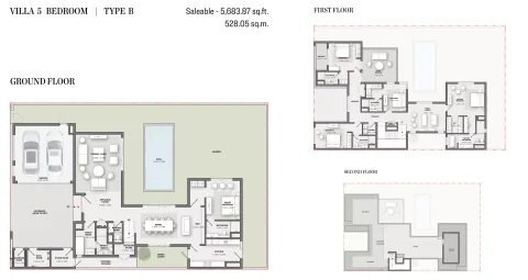 Floor plan, 5 Beds, 5,683 sq ft