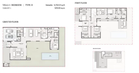 Floor plan, 5 Beds, 5,704 sq ft