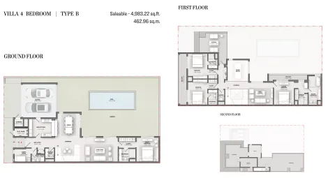 Floor plan, 4 Beds, 4,983 sq ft