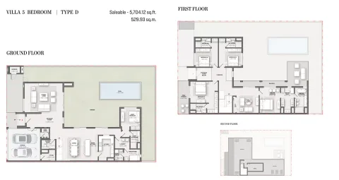Floor plan, 5 Beds, 5,704 sq ft