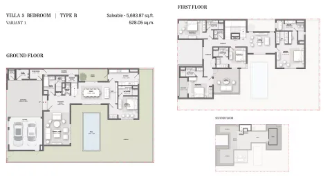 Floor plan, 5 Beds, 5,683 sq ft