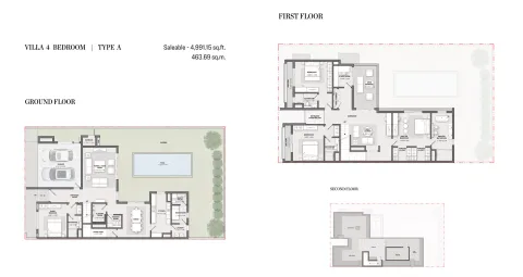 Floor plan, 4 Beds, 4,991 sq ft