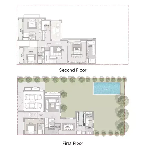 Floor plan, 4 Beds, 4,957 sq ft