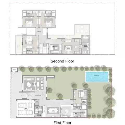 Floor plan, 5 Beds, 5,819 sq ft