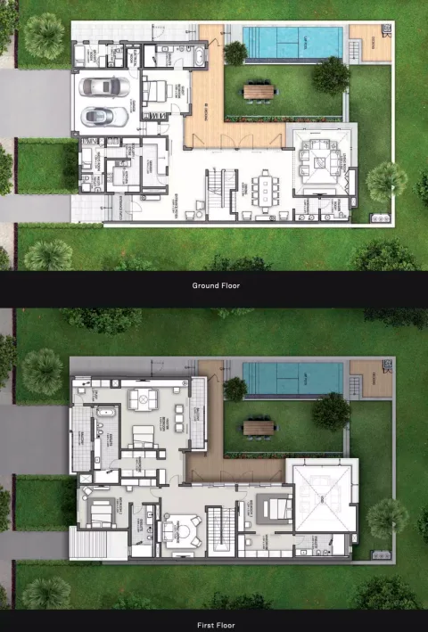 Floor plan, 4 Beds, 6,153 sq ft