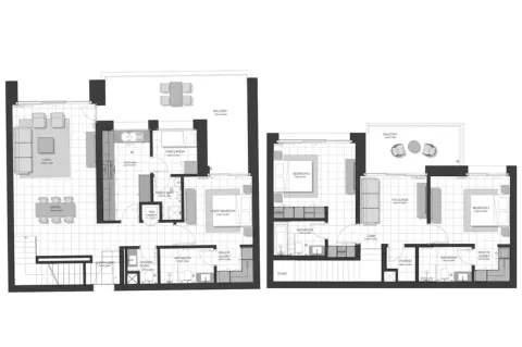 Floor plan, 3 Beds, 2,443 sq ft